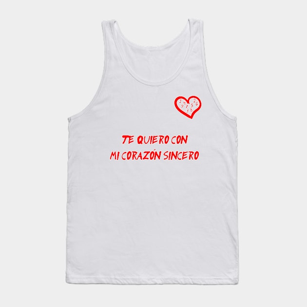 Corazon sincero Tank Top by EagleFlyFree